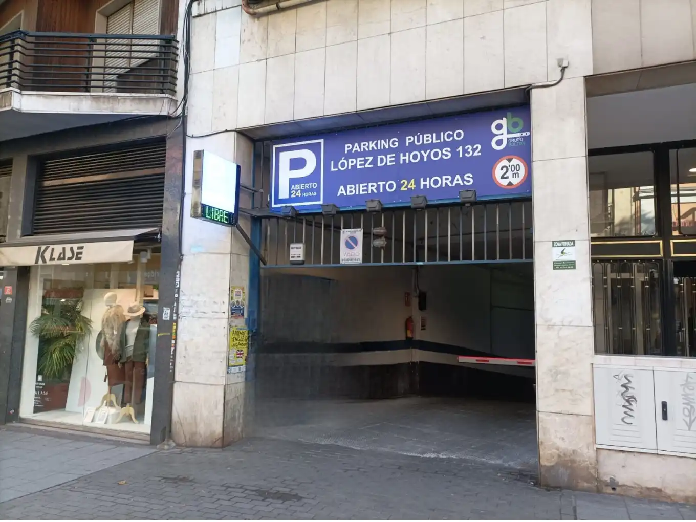 Parking de Garaje de alquiler en Madrid con Alarma