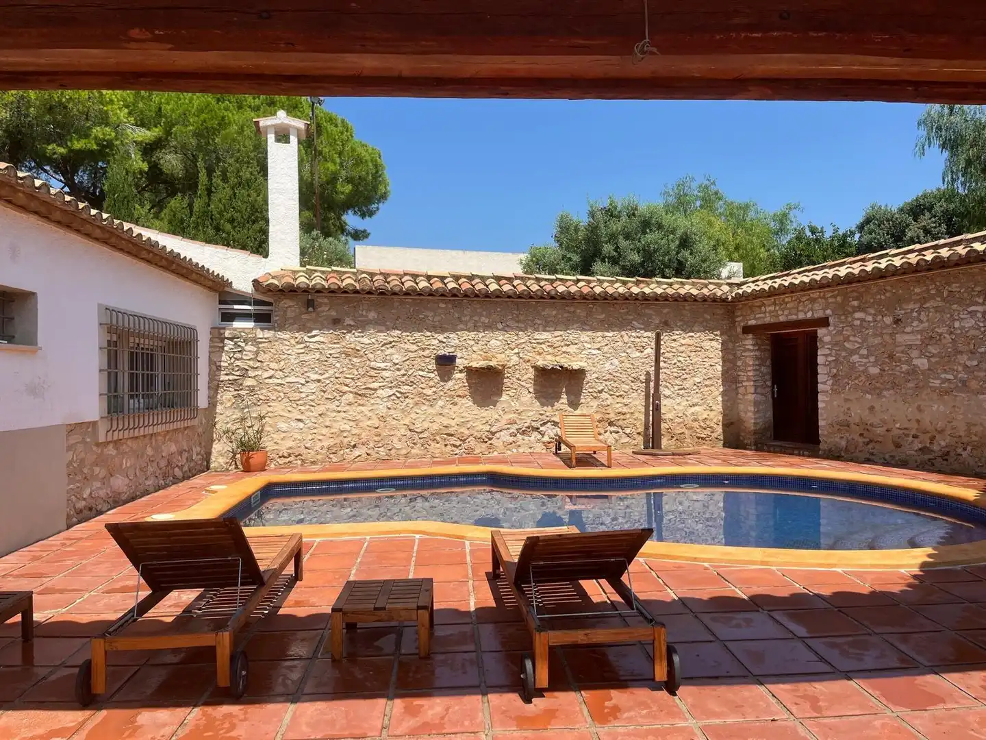 Piscina de Finca rústica en venda en El Vendrell amb Aire condicionat, Jardí privat i Piscina