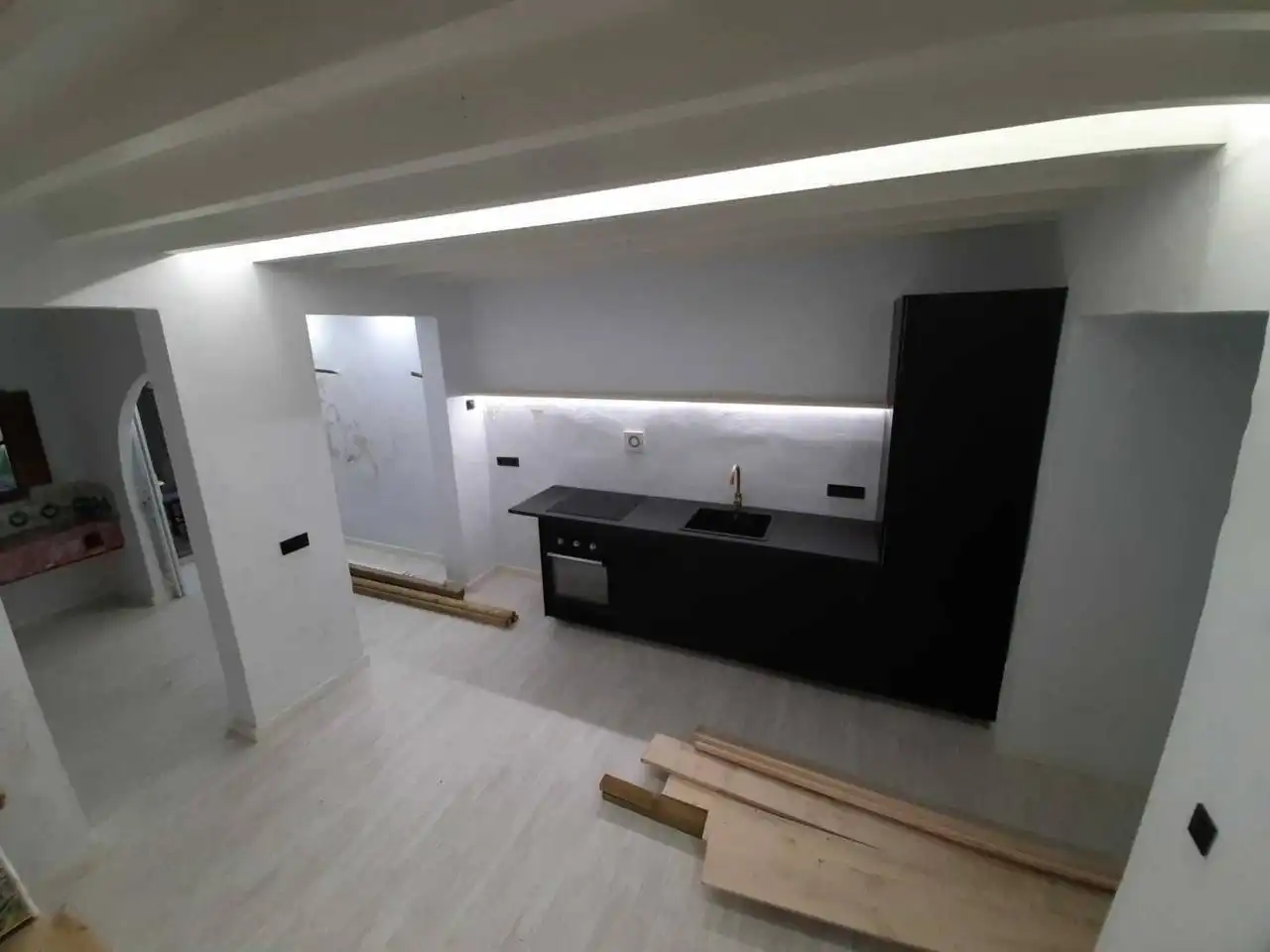 Cuina de Casa o xalet en venda en Sa Pobla amb Aire condicionat, Terrassa i Piscina