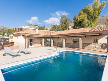 Exterior view of House or chalet for sale in Almuñécar  with Air Conditioner, Terrace and Swimming Pool
