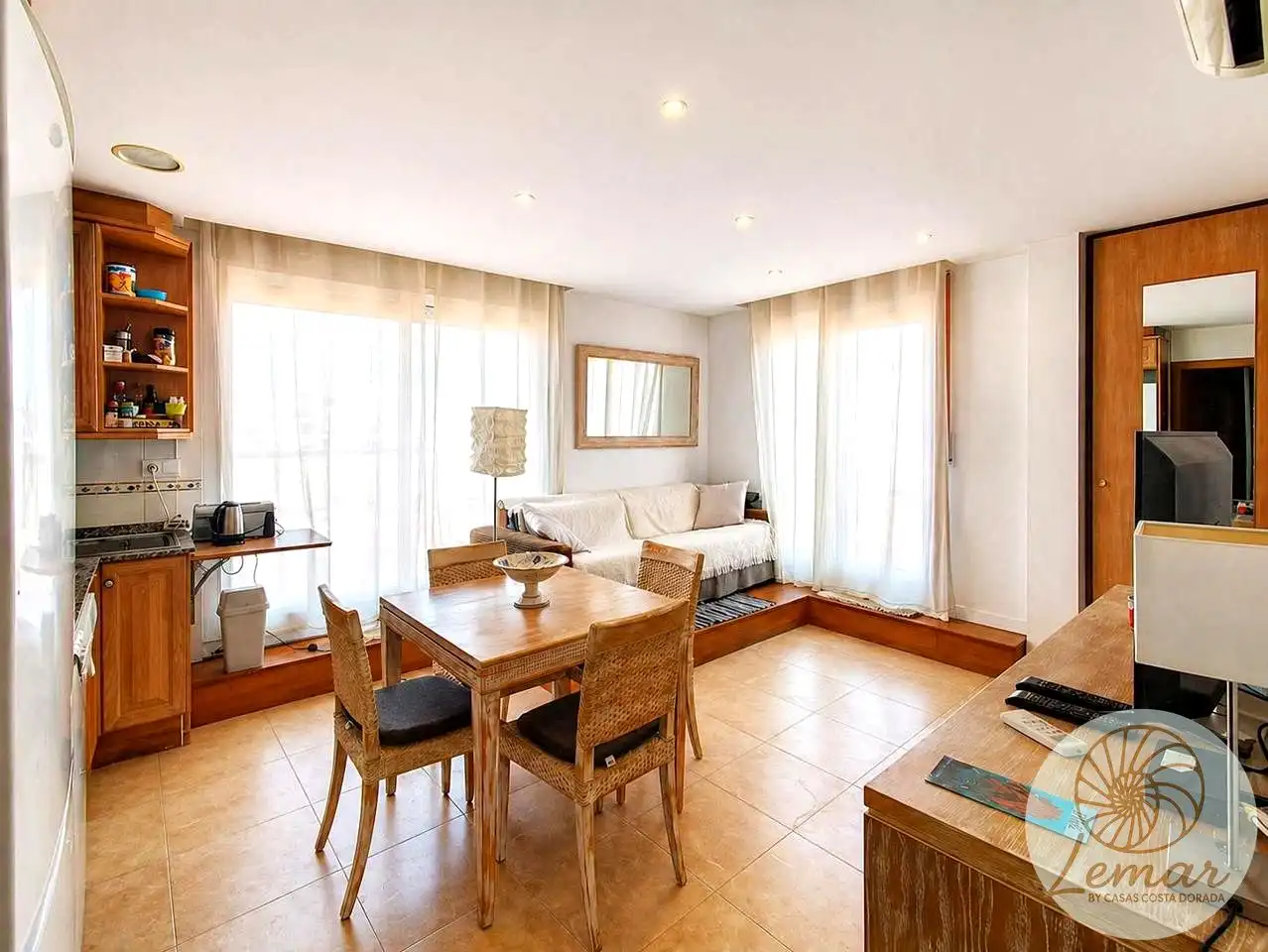 Sala de estar de Ático en venta en L'Ametlla de Mar  con Aire acondicionado, Calefacción y Terraza