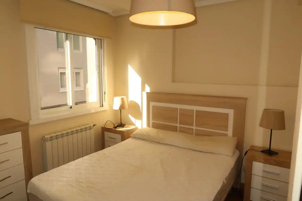 Bedroom of Flat for sale in A Coruña Capital   with Heating, Storage room and Furnished