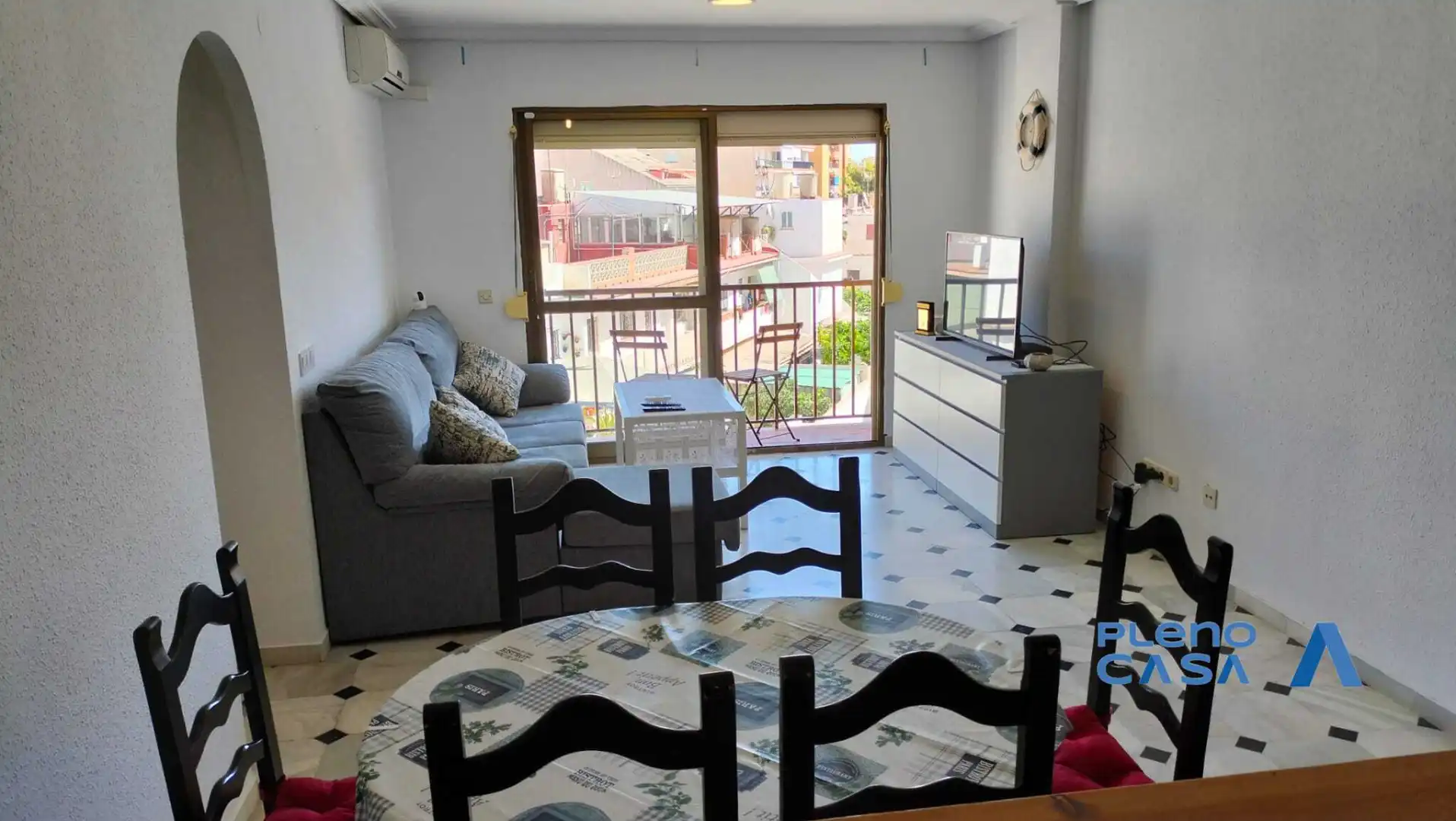 Living room of Flat for rent in Fuengirola  with Air Conditioner, Terrace and Furnished