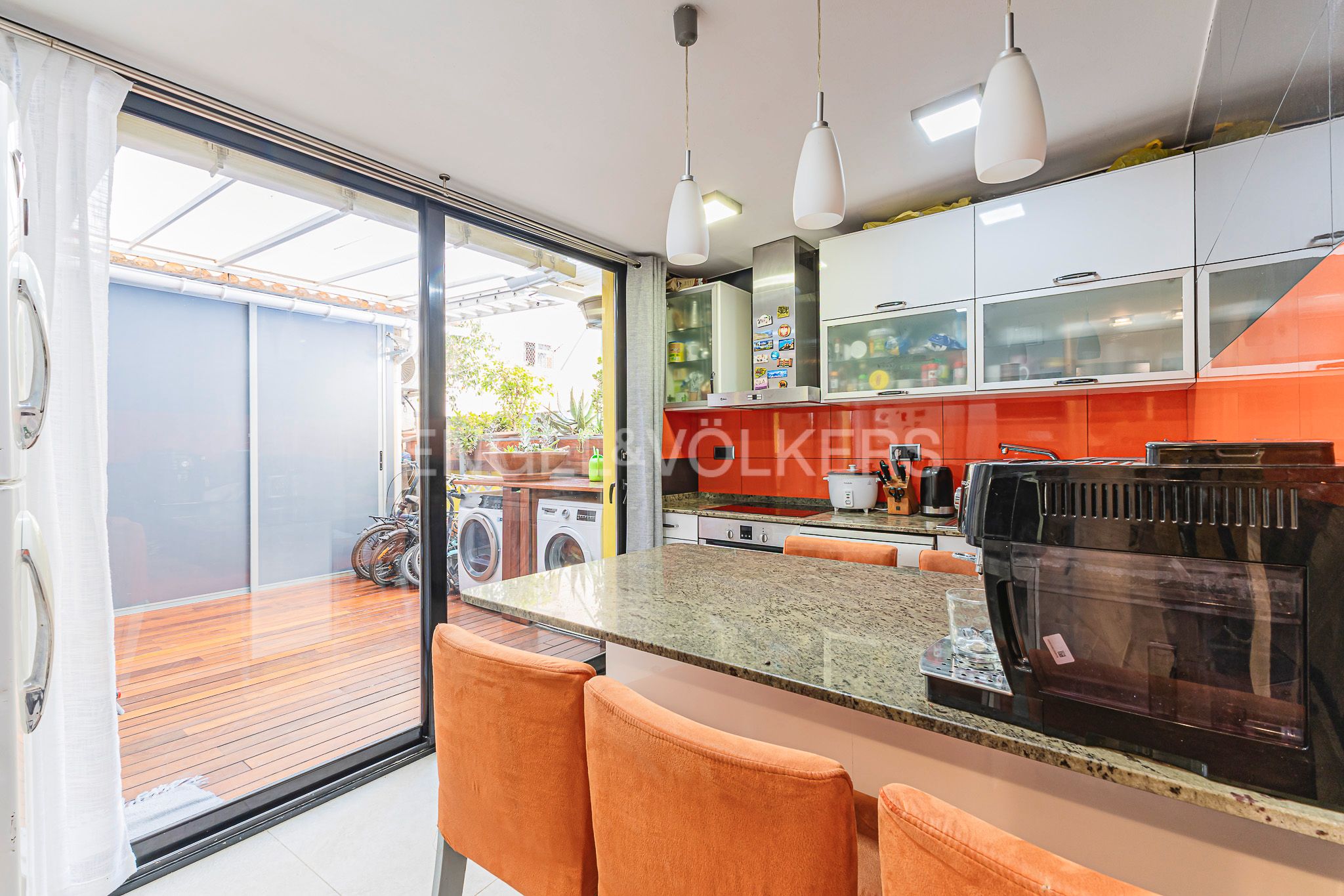 Cuina de Apartament en venda en  Barcelona Capital amb Aire condicionat, Calefacció i Parquet
