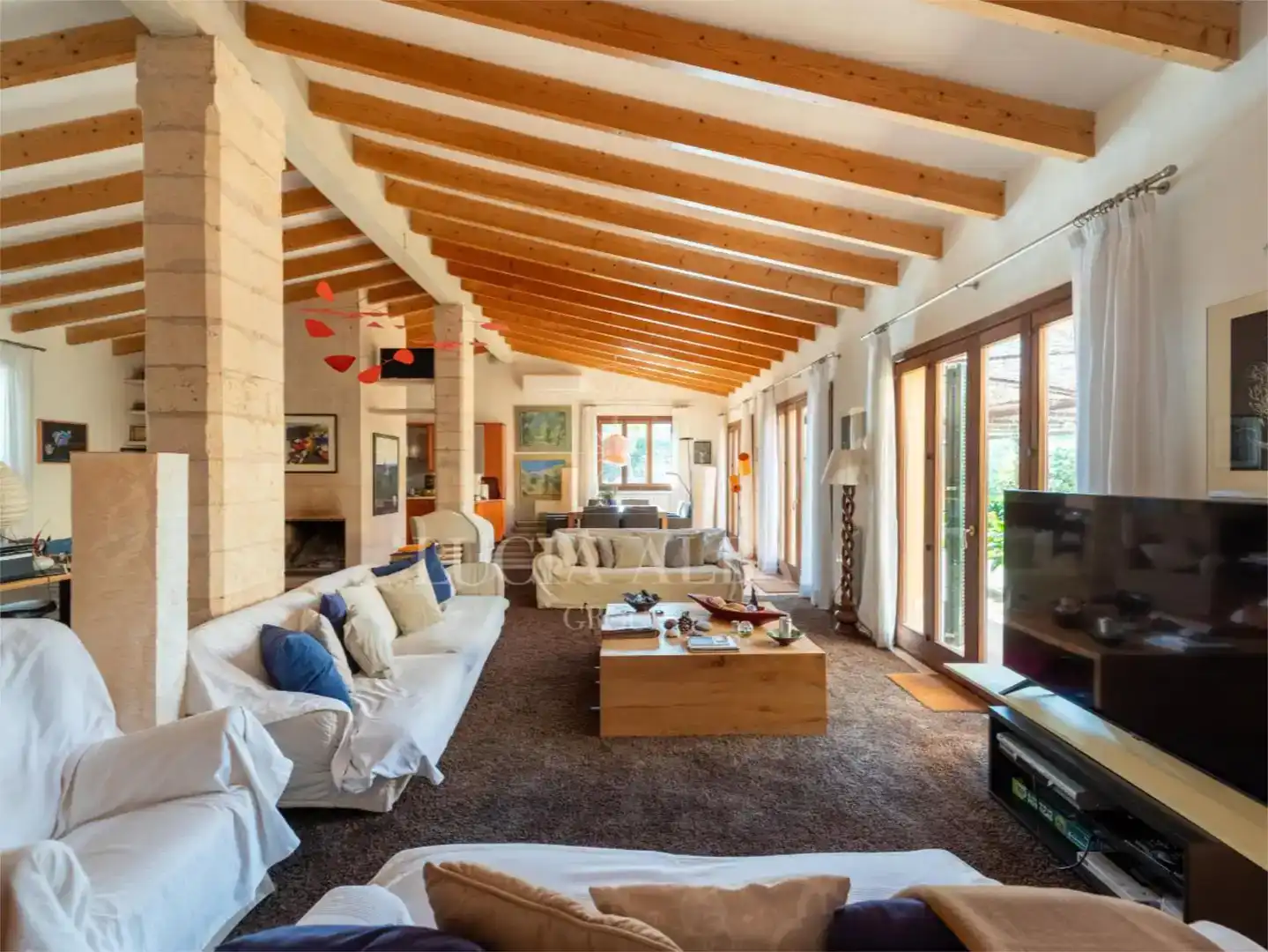 Living room of Flat for sale in Sencelles  with Private garden, Storage room and Swimming Pool