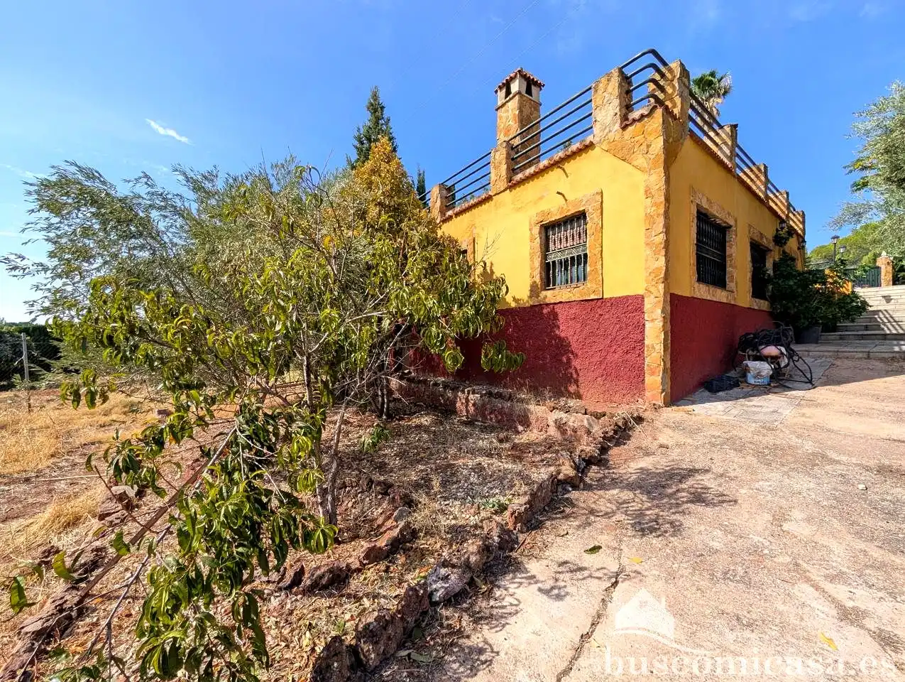 Vista exterior de Finca rústica en venda en Linares amb Aire condicionat, Jardí privat i Terrassa