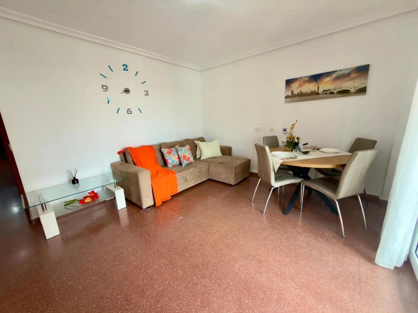 Wohnzimmer von Wohnungen zum Verkauf in Torrevieja mit Klimaanlage, Möbliert und Balkon
