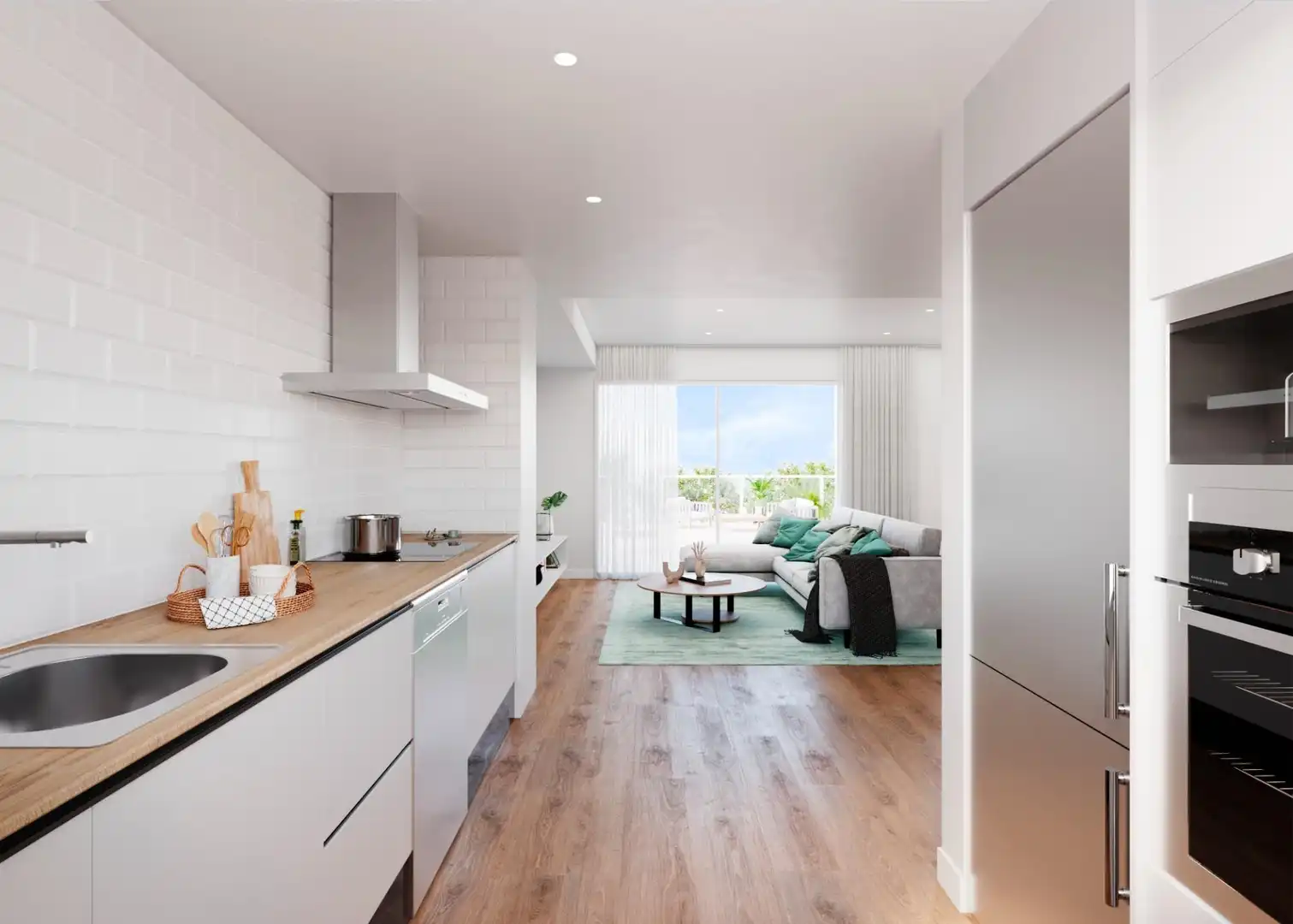 Cuina de Apartament en venda en Monforte del Cid amb Aire condicionat, Calefacció i Jardí privat