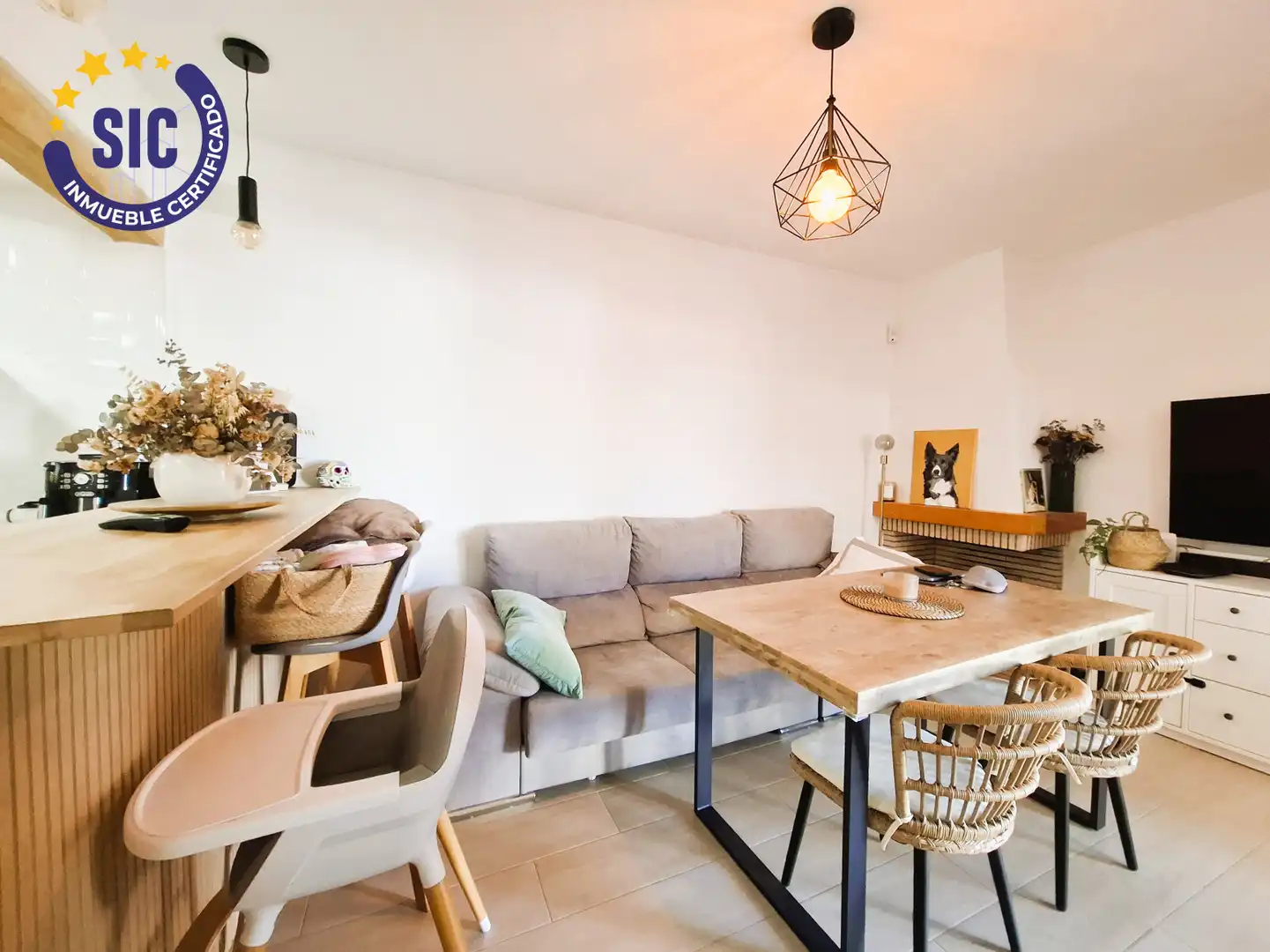 Sala d'estar de Casa adosada en venda en Oropesa del Mar / Orpesa amb Aire condicionat, Calefacció i Terrassa