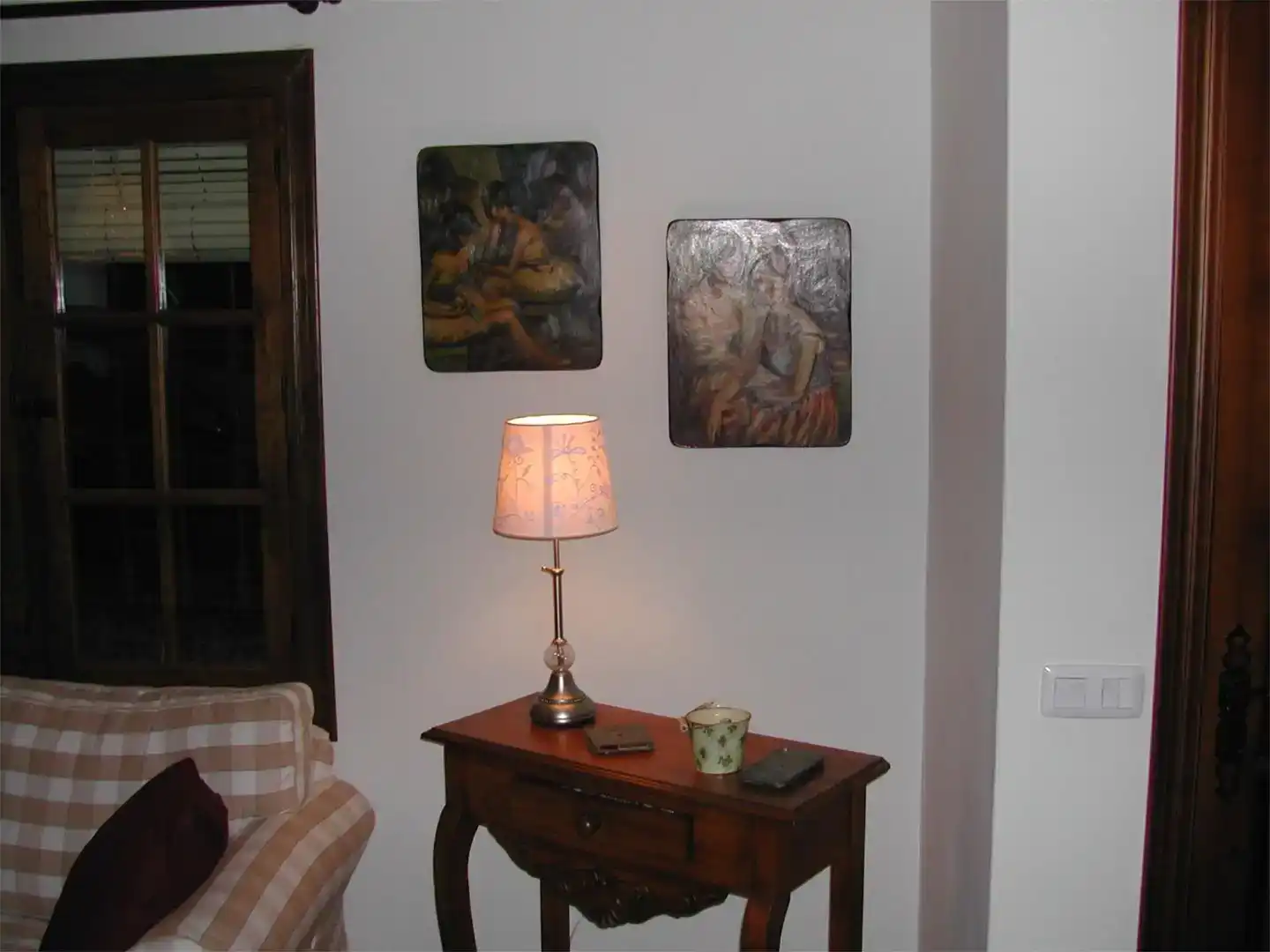 Sala d'estar de Casa adosada en venda en Almonaster la Real amb Moblat i Balcó