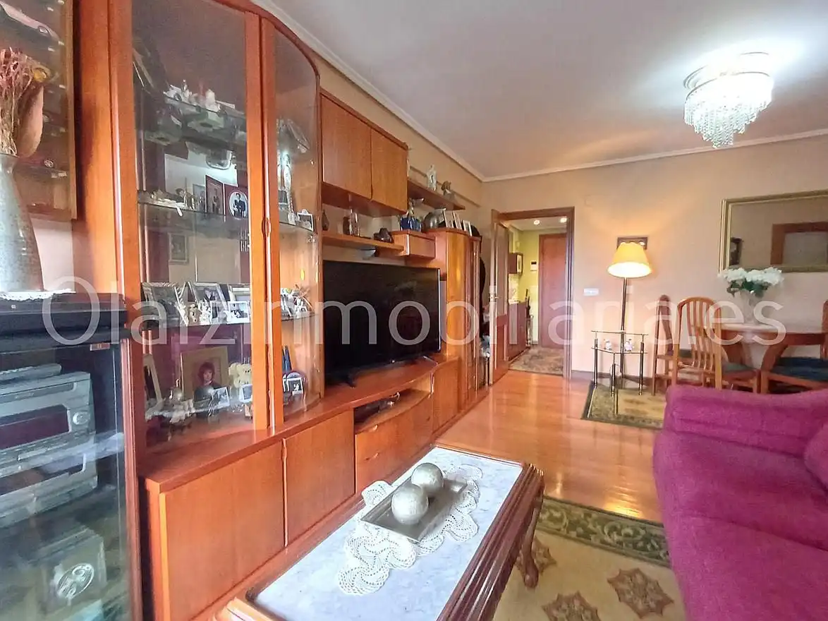 Living room of Flat for sale in Bilbao   with Heating, Terrace and Balcony