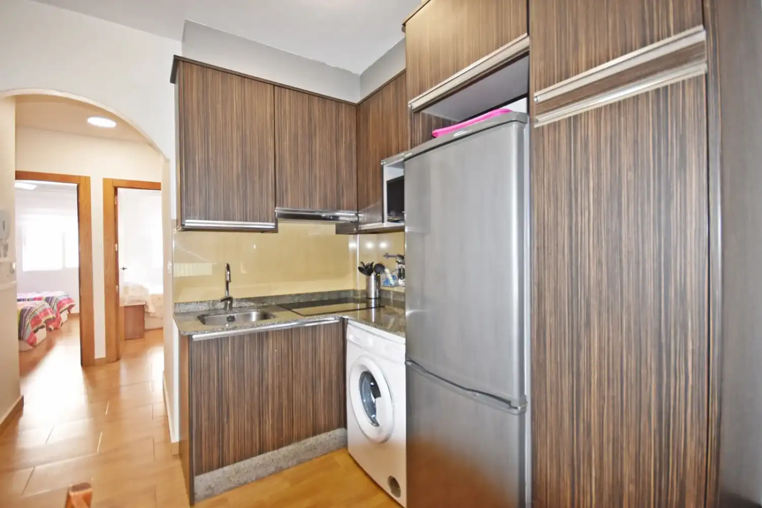 Cocina de Apartamento de alquiler en Mazarrón con Aire acondicionado, Calefacción y Terraza