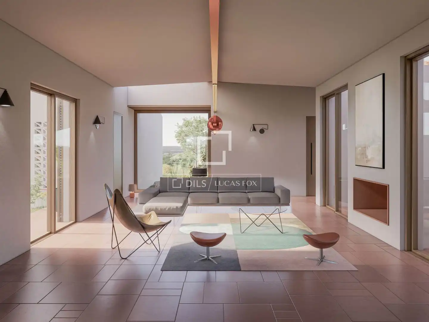 Wohnzimmer von Grundstücke zum Verkauf in Ses Salines