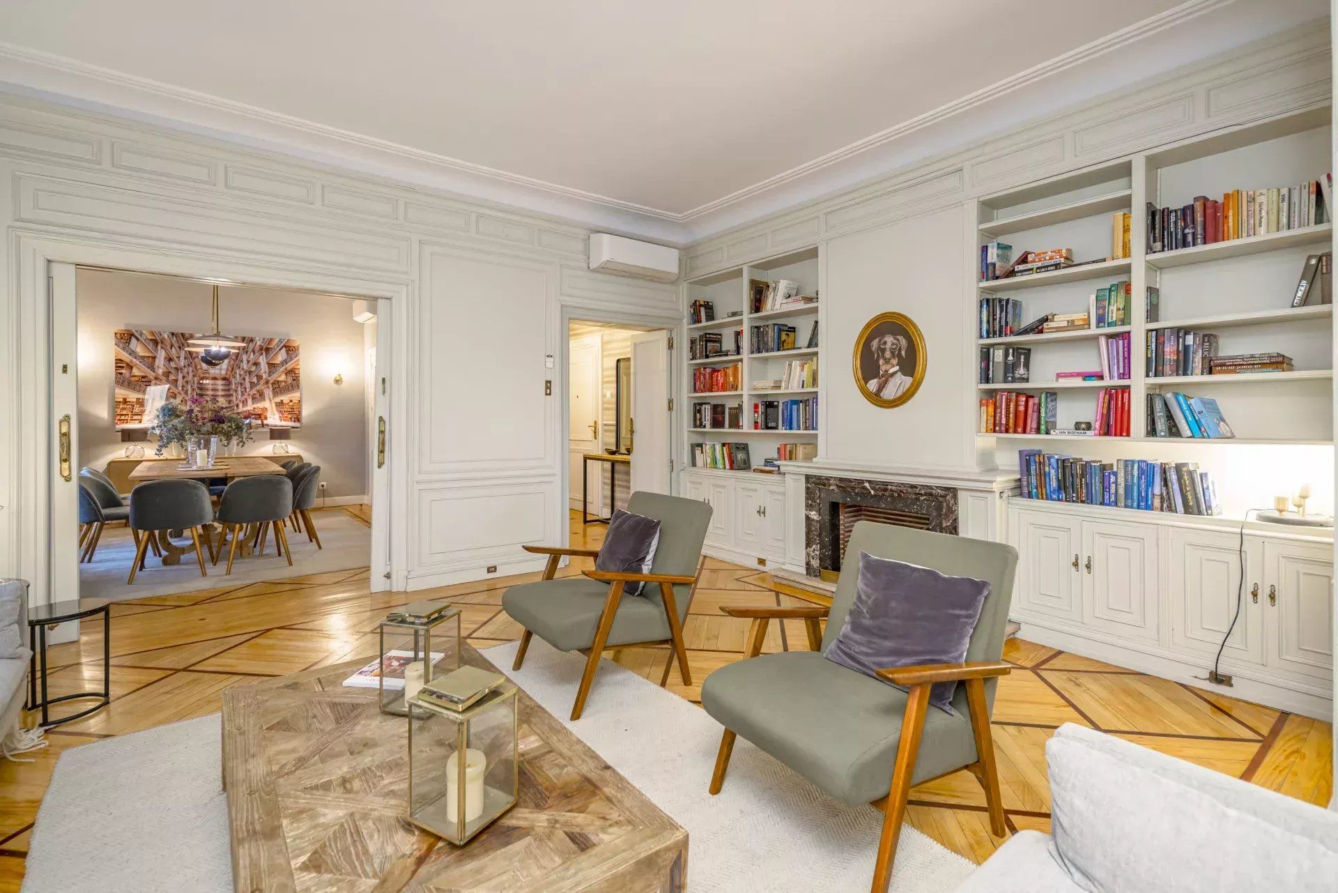 Sala d'estar de Pis de lloguer en  Madrid Capital amb Aire condicionat, Calefacció i Terrassa