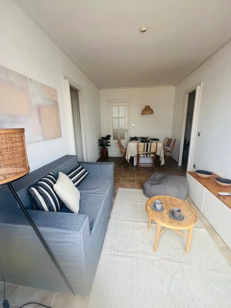 Wohnzimmer von Dachboden zum Verkauf in Canet de Mar mit Klimaanlage, Heizung und Terrasse