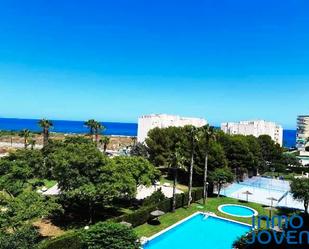 Jardí de Apartament de lloguer en El Campello amb Terrassa, Moblat i Piscina comunitària