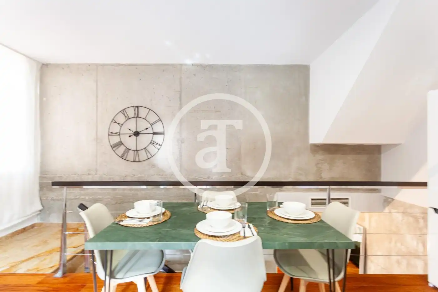 Dining room of Duplexes for rent in Madrid  with Air Conditioner, Heating and Furnished