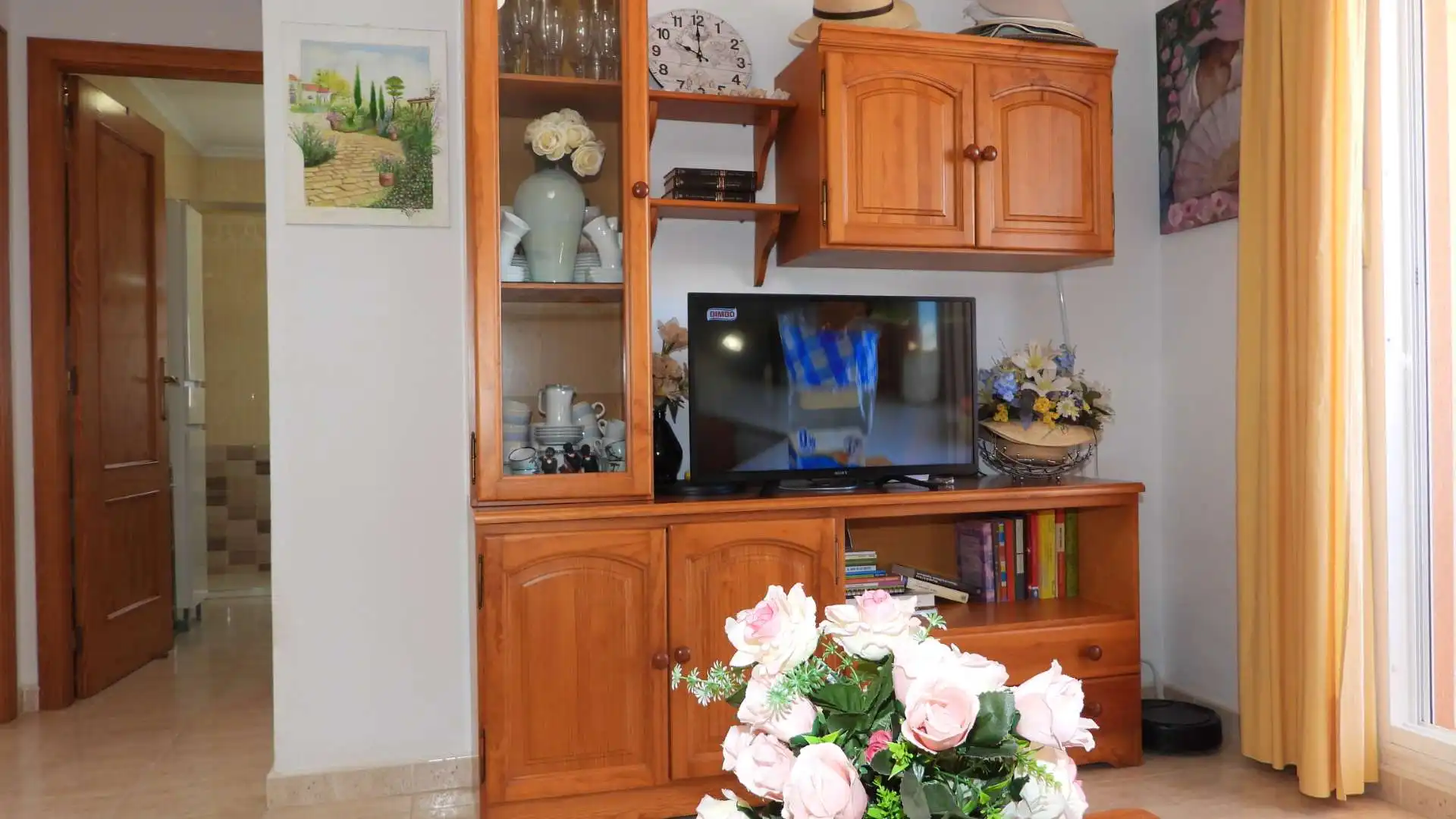 Sala de estar de Piso en venta en La Manga del Mar Menor con Calefacción, Terraza y Amueblado
