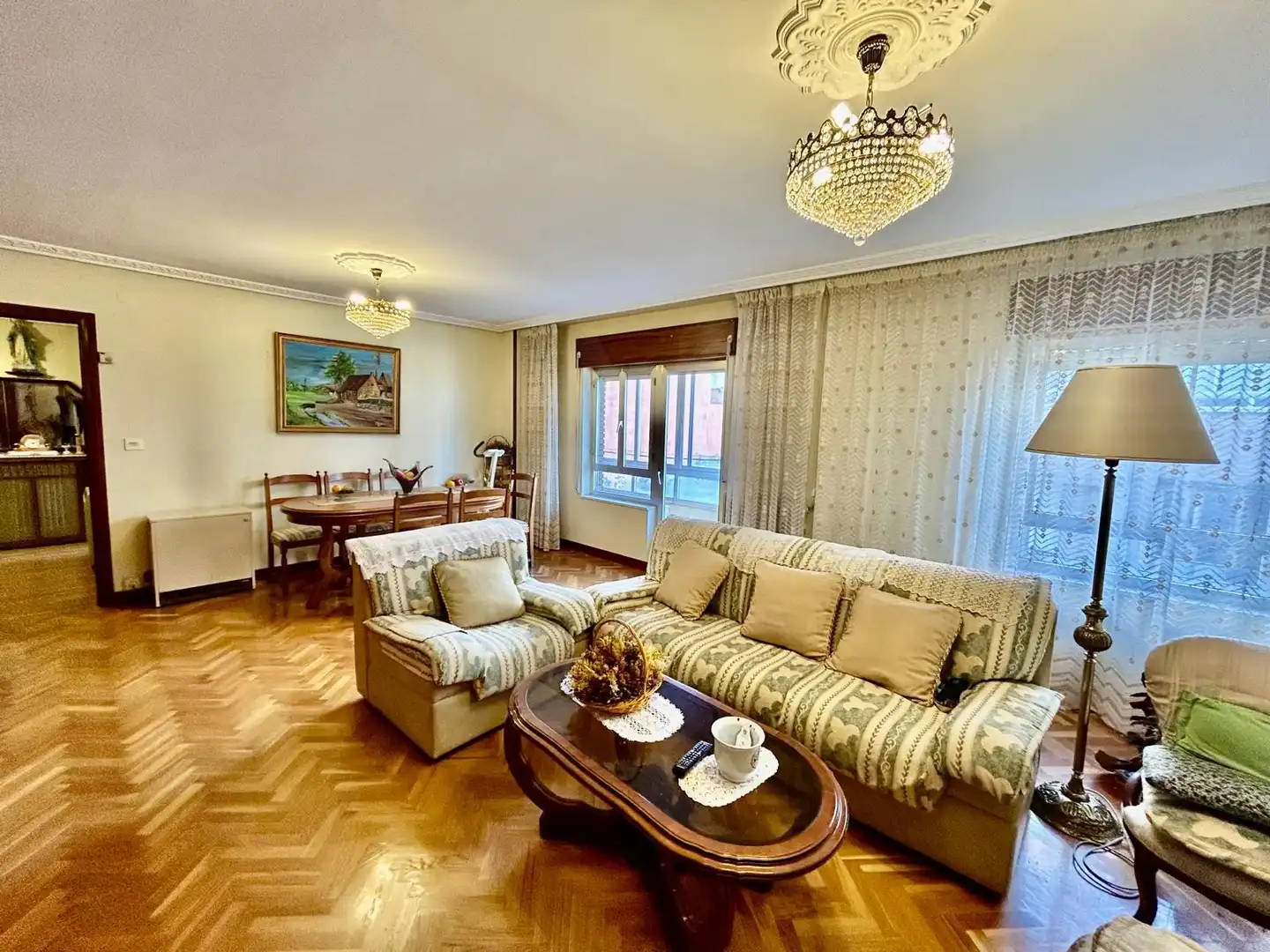 Living room of Flat for sale in La Bañeza   with Heating and Terrace