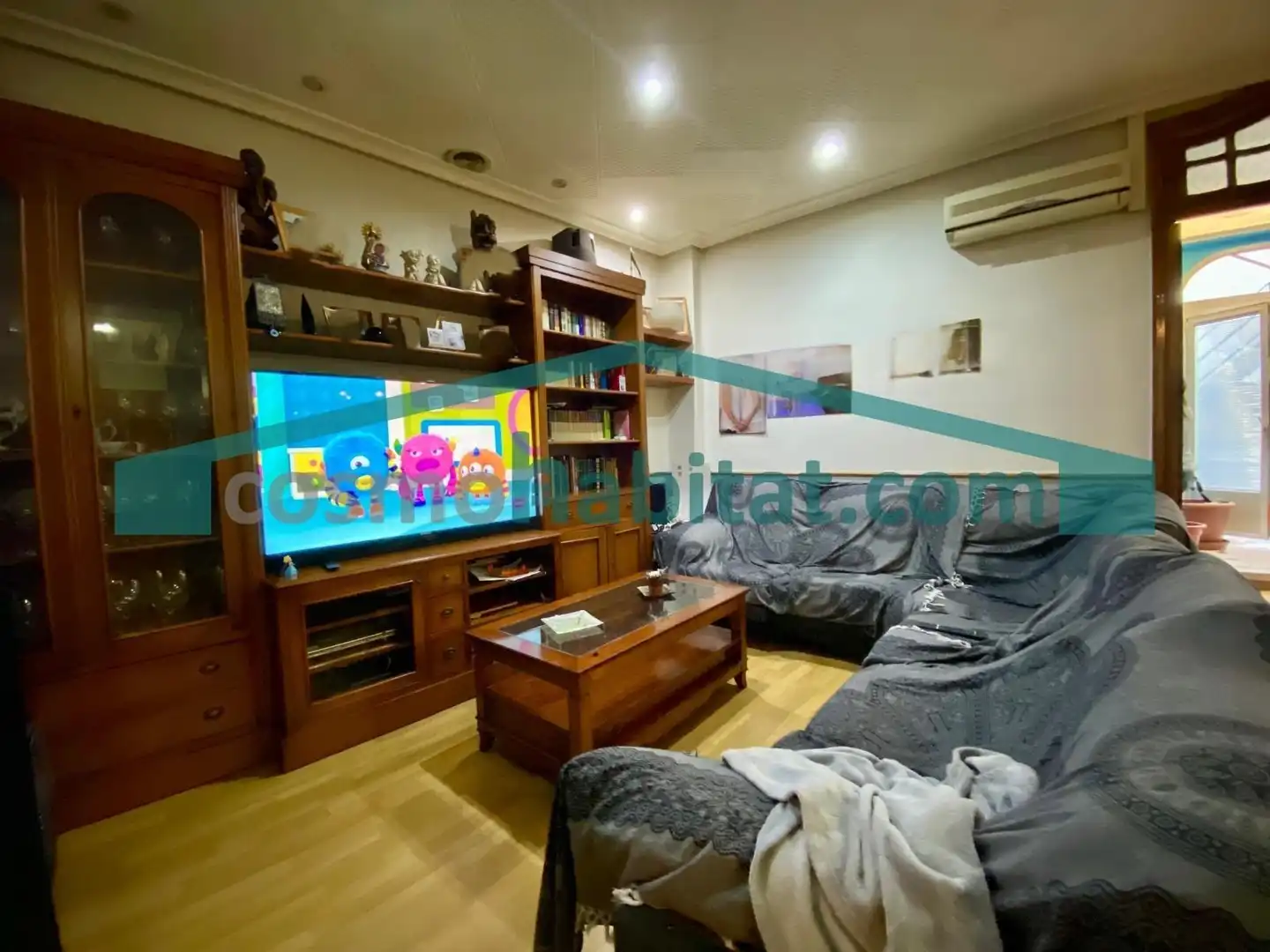 Living room of Houses for sale in Sagunto / Sagunt  with Air Conditioner, Terrace and Storage room