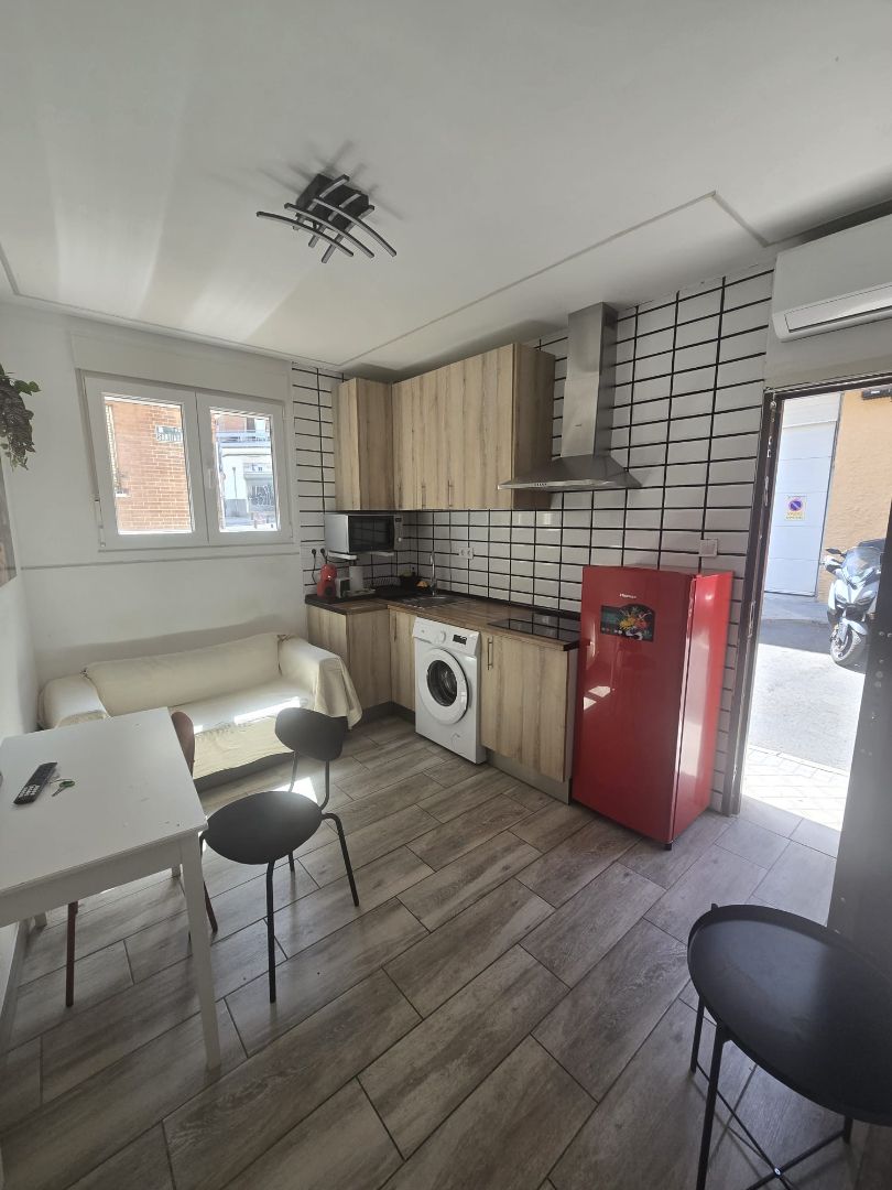 Kitchen of Flat for sale in  Madrid Capital  with Air Conditioner, Heating and Furnished
