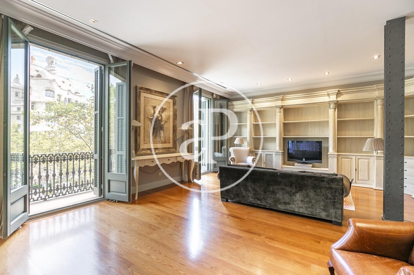 Sala d'estar de Pis en venda en  Barcelona Capital amb Aire condicionat, Calefacció i Balcó