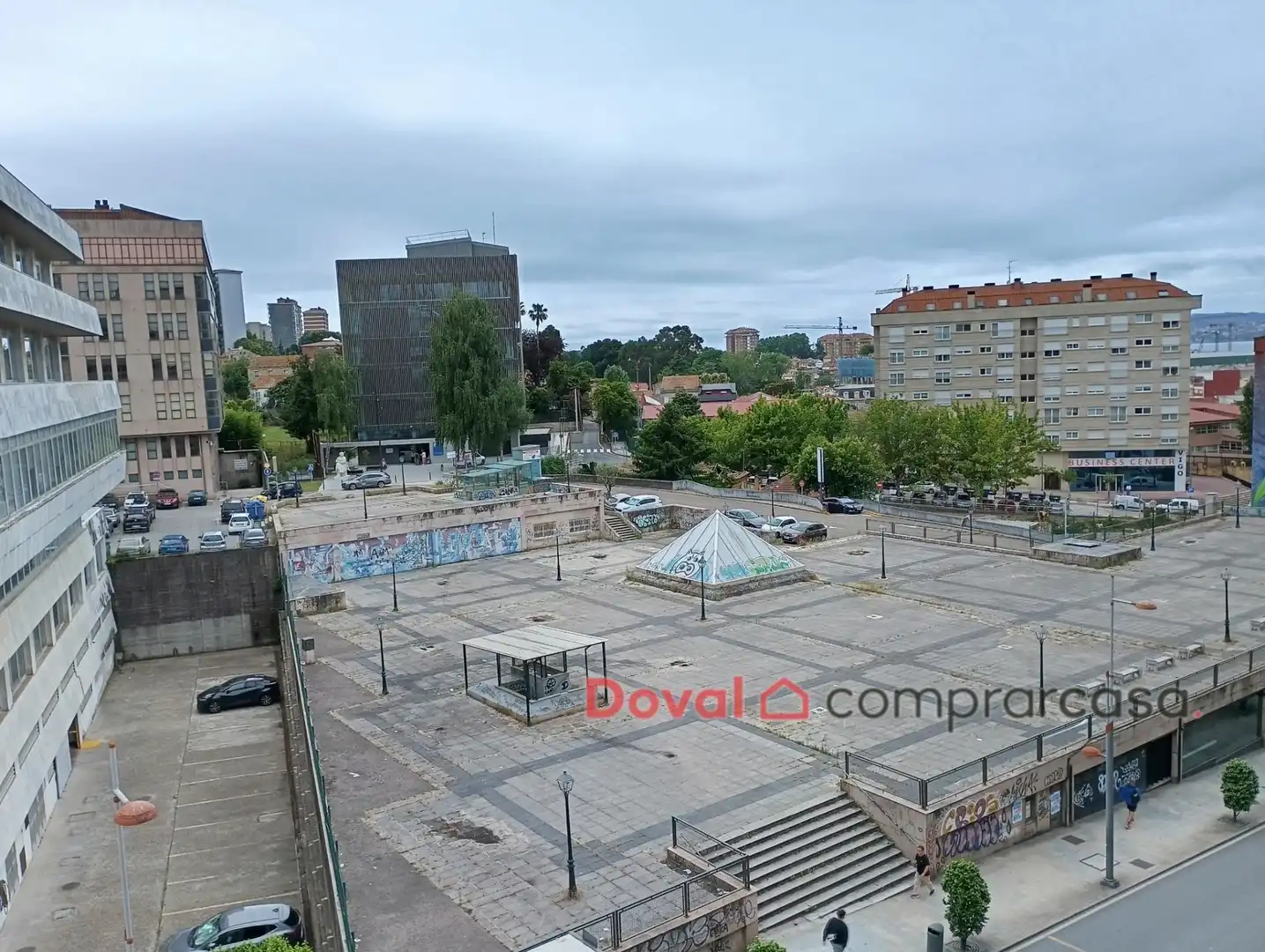 Terraza de Piso de alquiler en Vigo  con Calefacción, Parquet y Amueblado