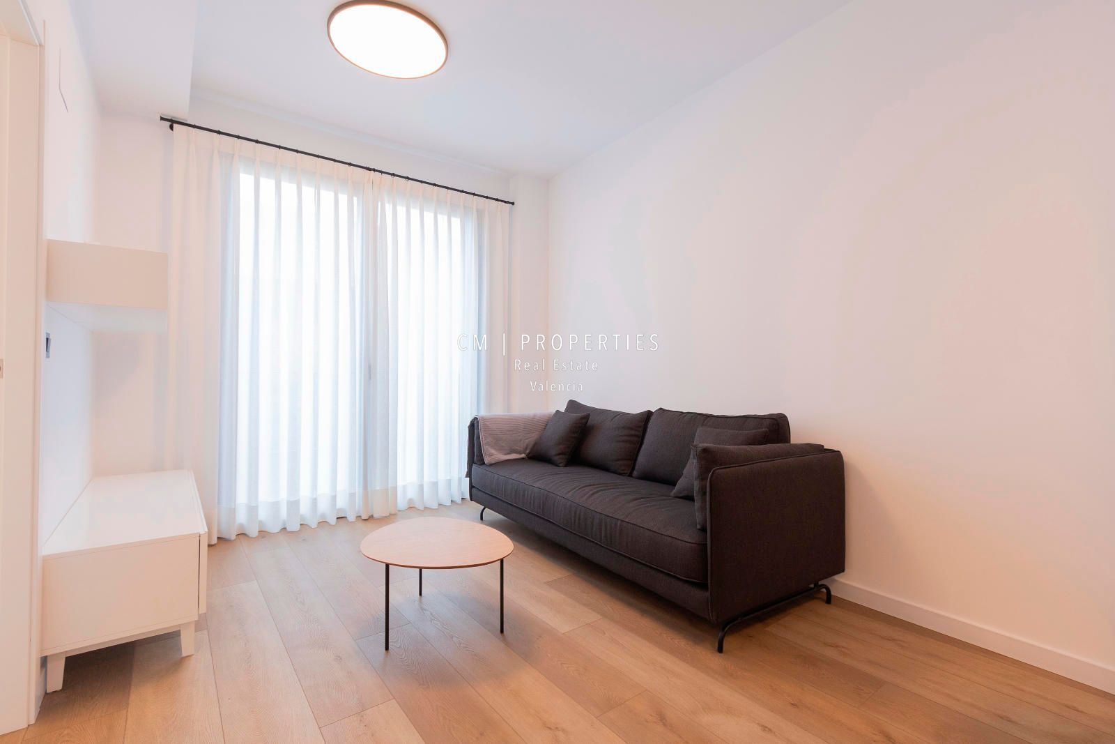 Sala d'estar de Pis de lloguer en  Valencia Capital amb Aire condicionat, Calefacció i Parquet