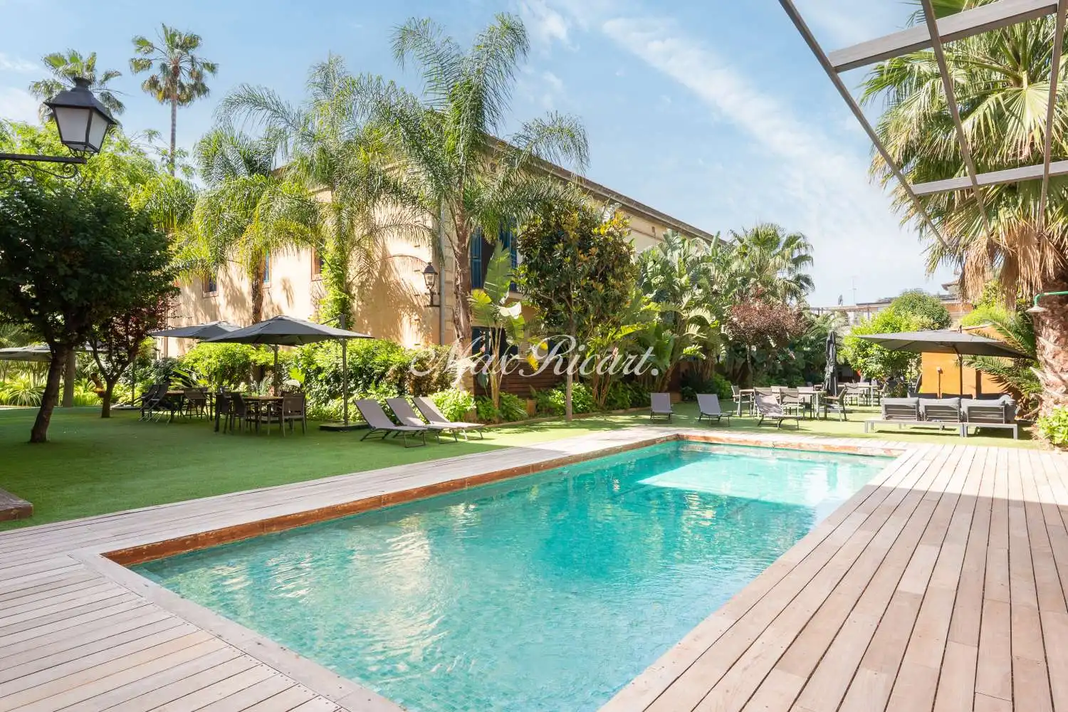 Swimming pool of Flat for rent in Barcelona  with Air Conditioner, Heating and Swimming Pool