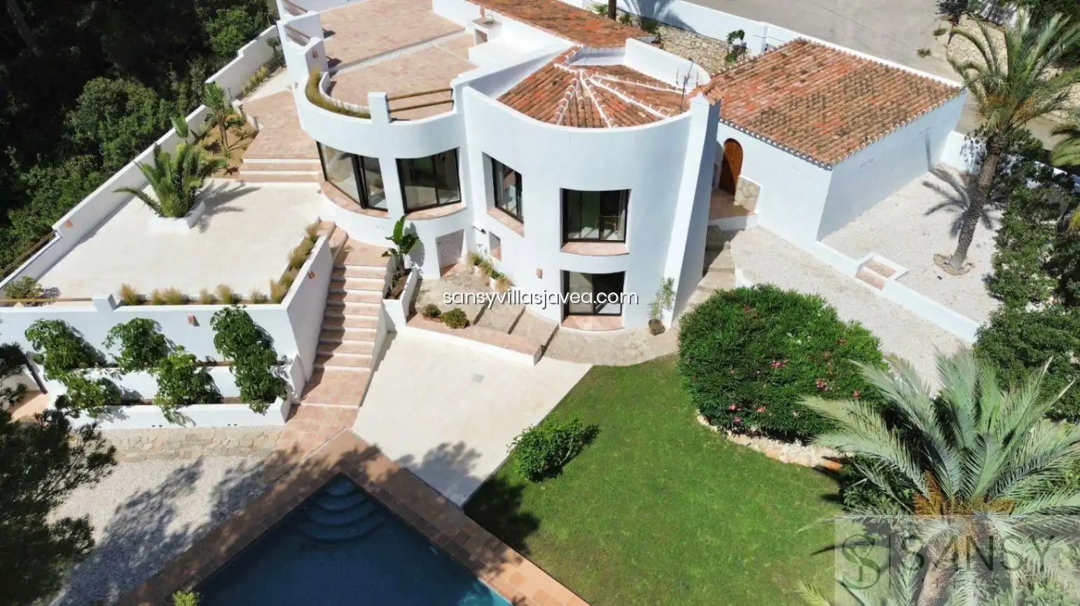 Exterior view of Houses for sale in Jávea / Xàbia  with Air Conditioner, Storage room and Furnished