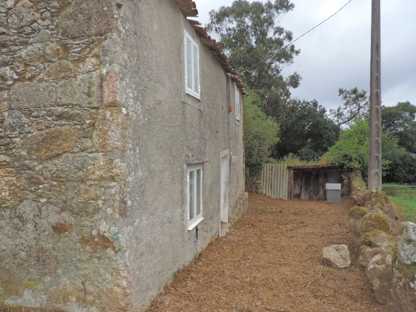 Vista exterior de Casa o chalet en venta en A Laracha   con Jardín privado