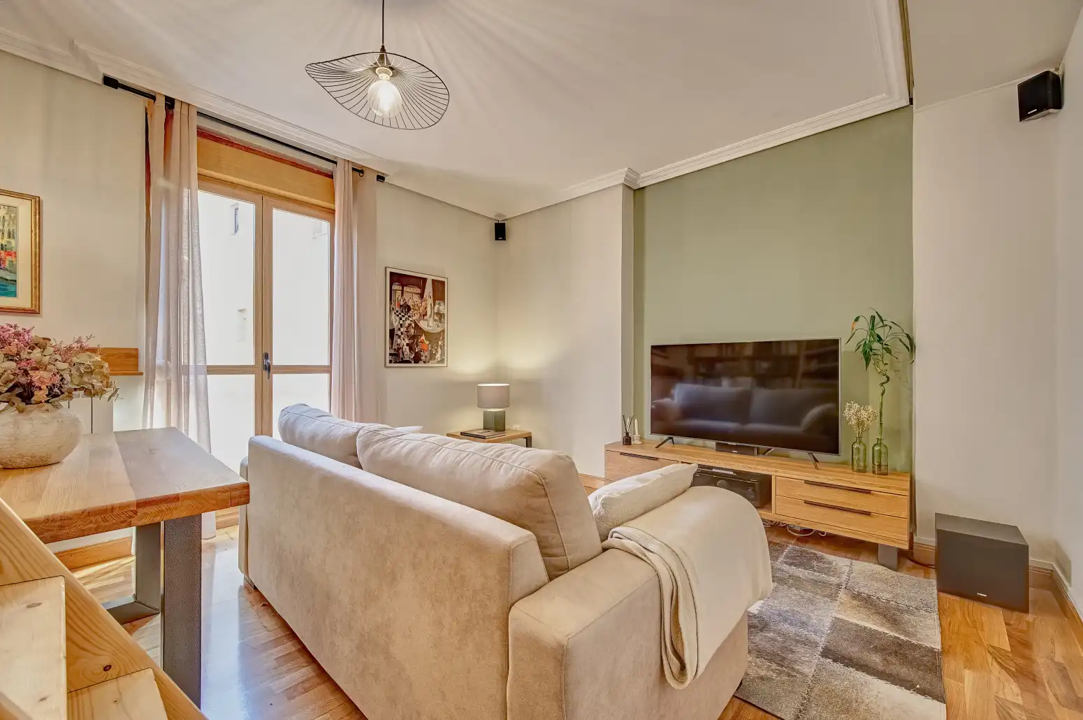 Wohnzimmer von Wohnung zum Verkauf in  Pamplona / Iruña mit Heizung und Parkett