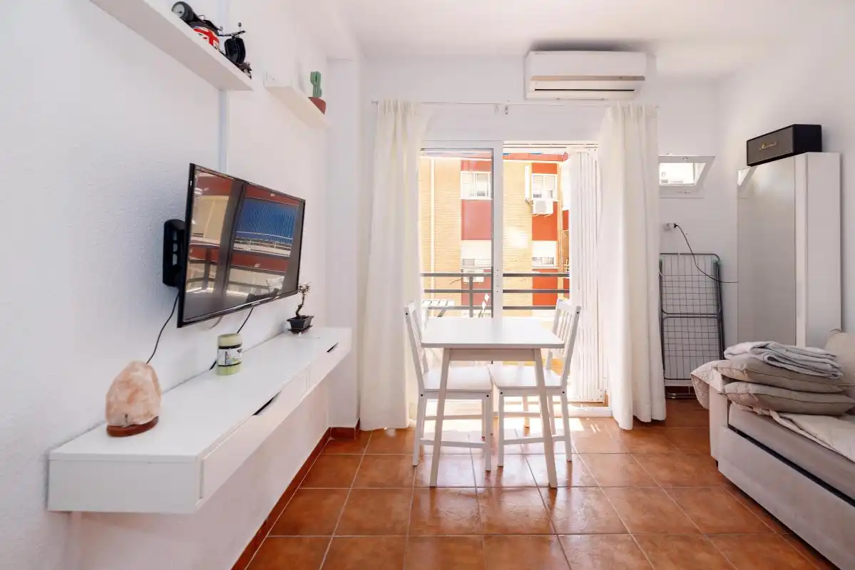 Sala de estar de Estudio en venta en Torremolinos con Aire acondicionado, Calefacción y Terraza