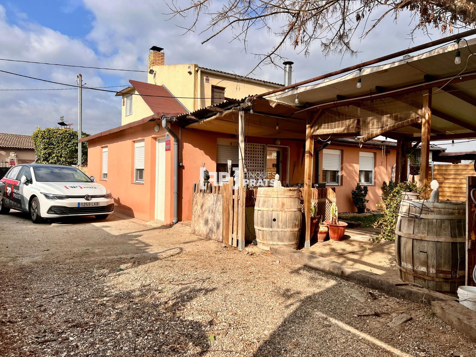 Exterior view of House or chalet for sale in Puigverd de Lleida  with Air Conditioner, Heating and Storage room