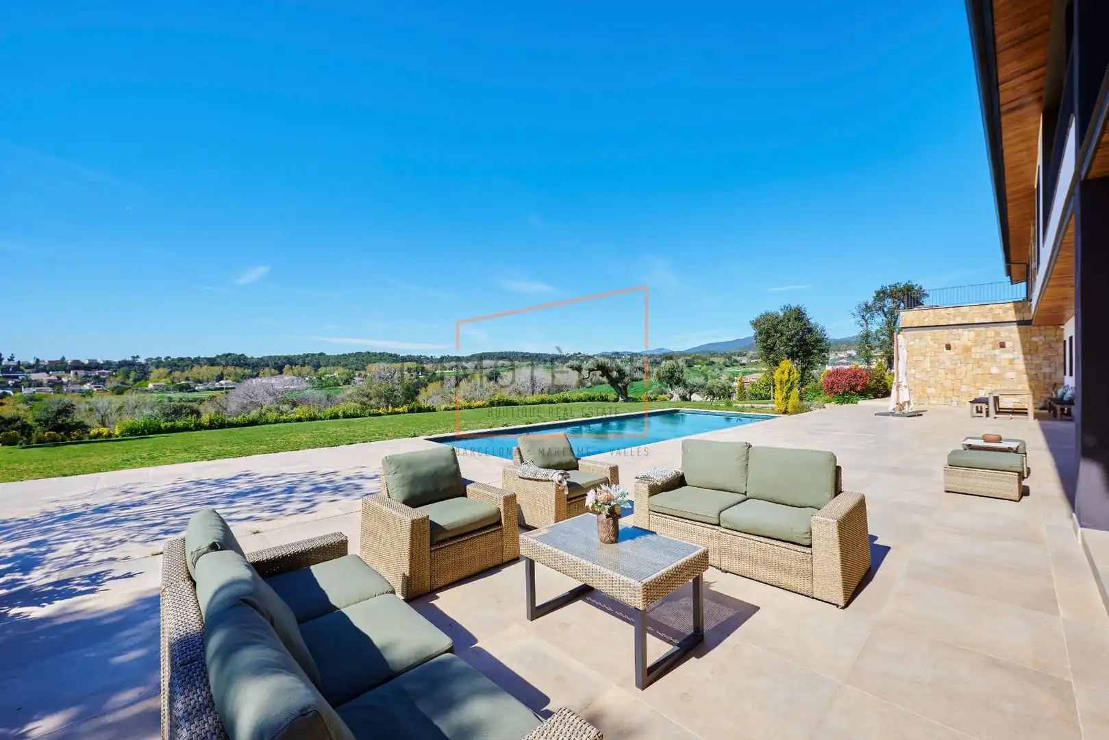 Jardí de Casa o xalet en venda en Santa Eulàlia de Ronçana amb Aire condicionat, Jardí privat i Terrassa