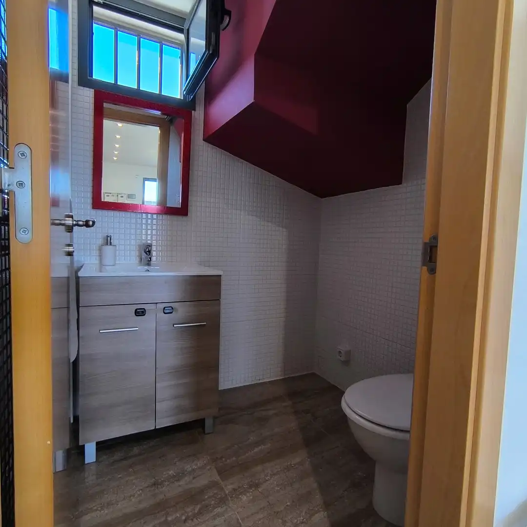 Badezimmer von Haus oder Chalet zum Verkauf in Peñíscola / Peníscola mit Klimaanlage, Privatgarten und Parkett