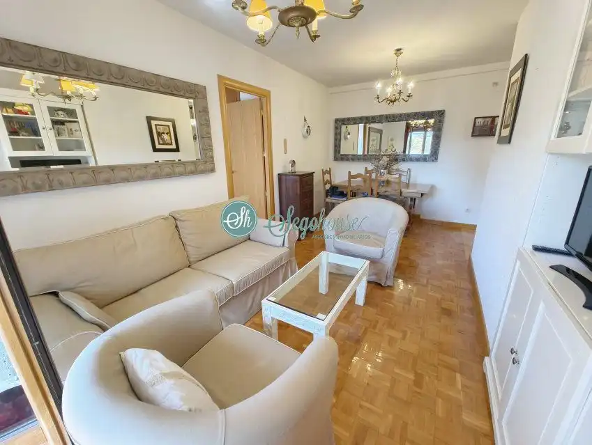 Sala de estar de Piso en venta en Segovia con Calefacción, Parquet y Terraza