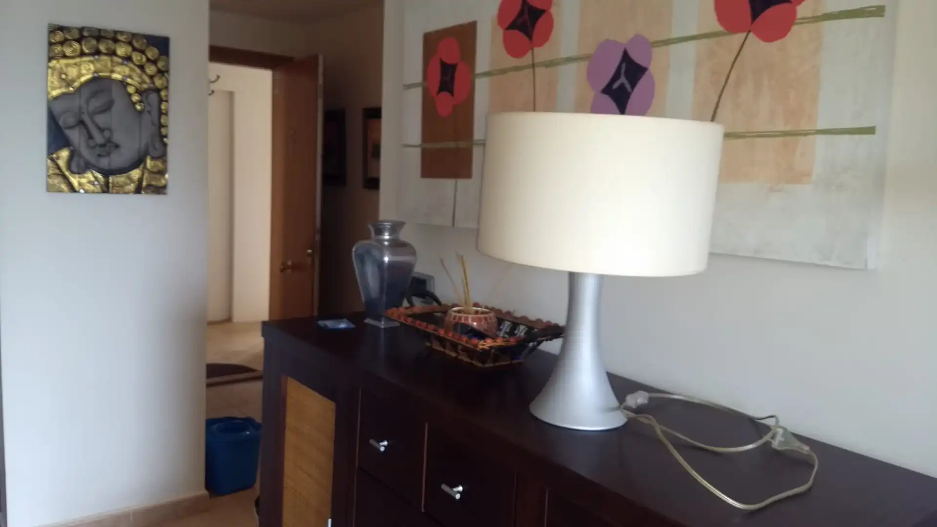 Sala d'estar de Apartament de lloguer en La Manga del Mar Menor amb Aire condicionat, Calefacció i Terrassa