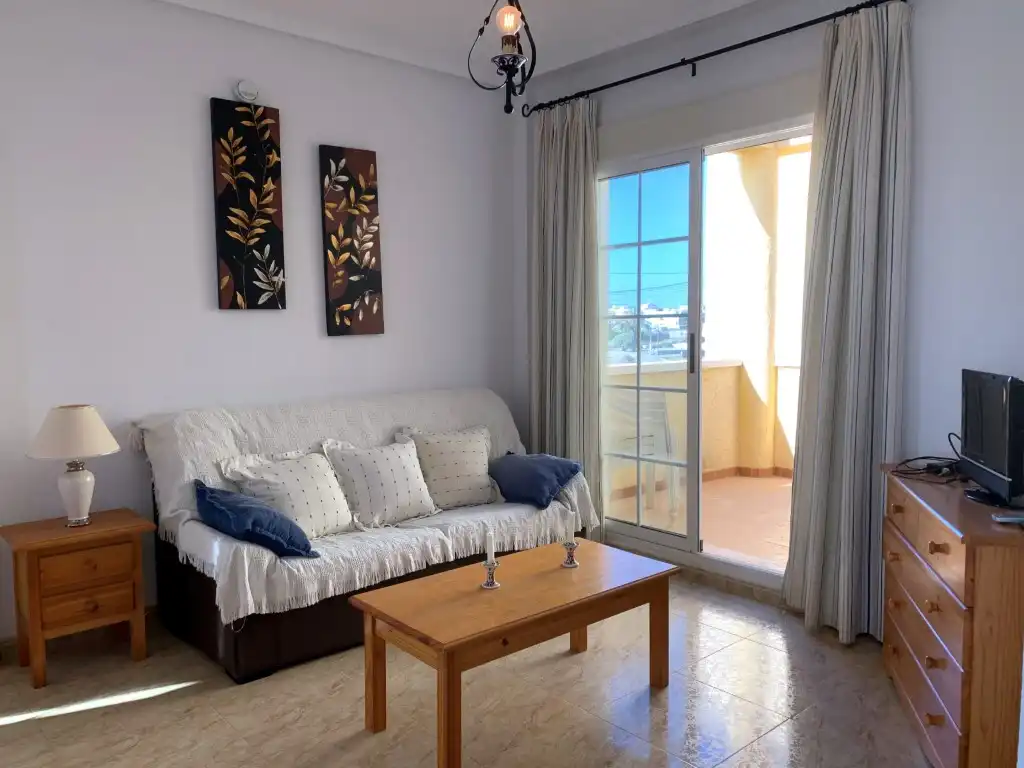 Sala de estar de Apartamento en venta en Cuevas del Almanzora con Piscina
