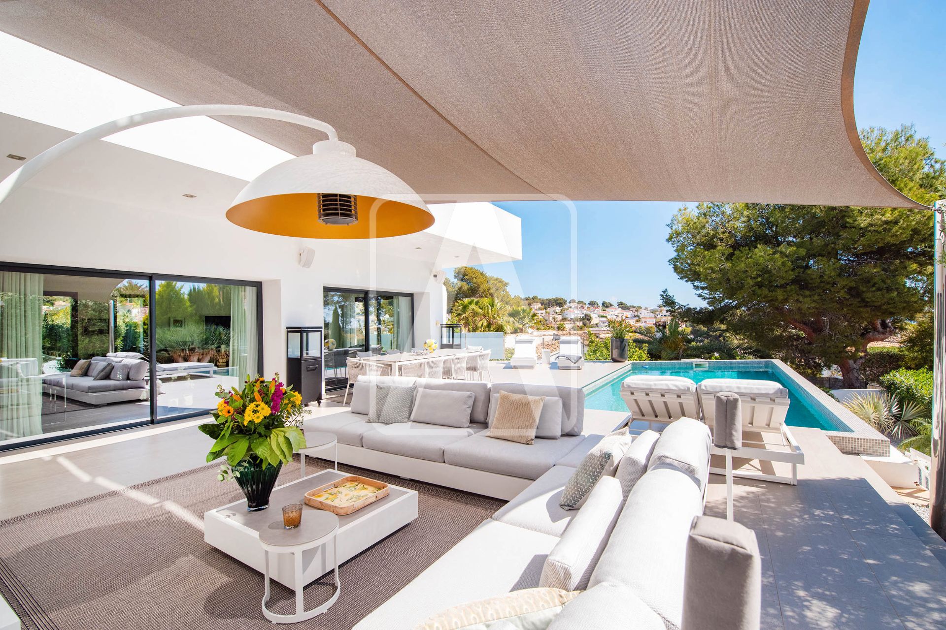 Terrassa de Casa o xalet en venda en Benissa amb Aire condicionat, Calefacció i Jardí privat