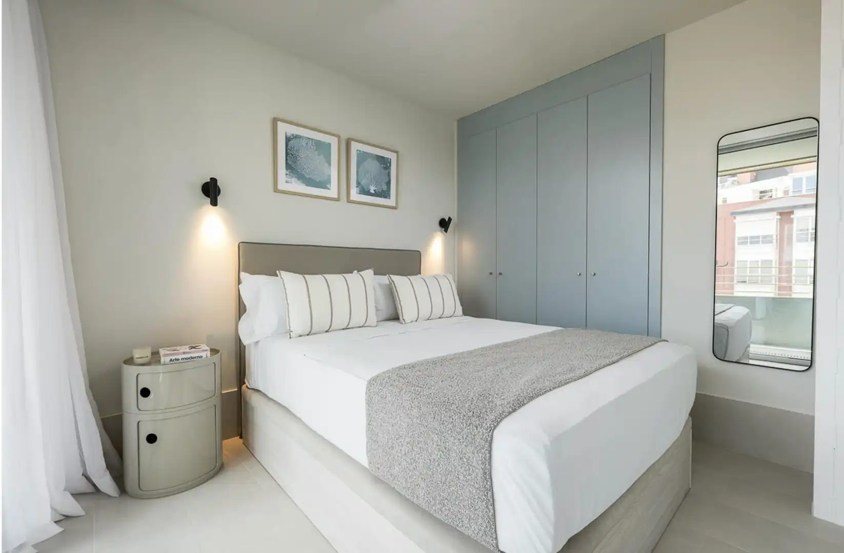 Bedroom of Flat for rent in Madrid  with Private garden, Furnished and Washing machine