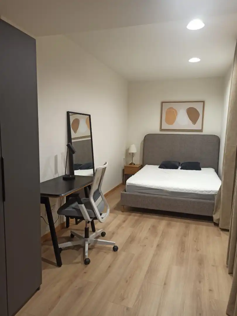 Schlafzimmer von Wohnung zur Miete in Barcelona mit Klimaanlage, Heizung und Parkett