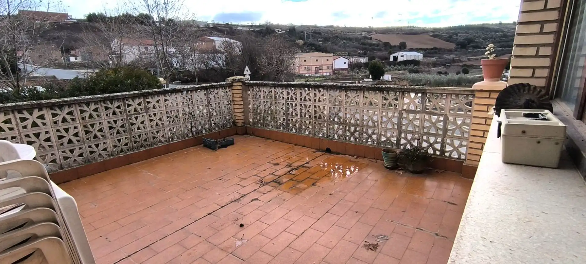 Terraza de Casa o chalet en venta en Ausejo con Calefacción, Jardín privado y Terraza
