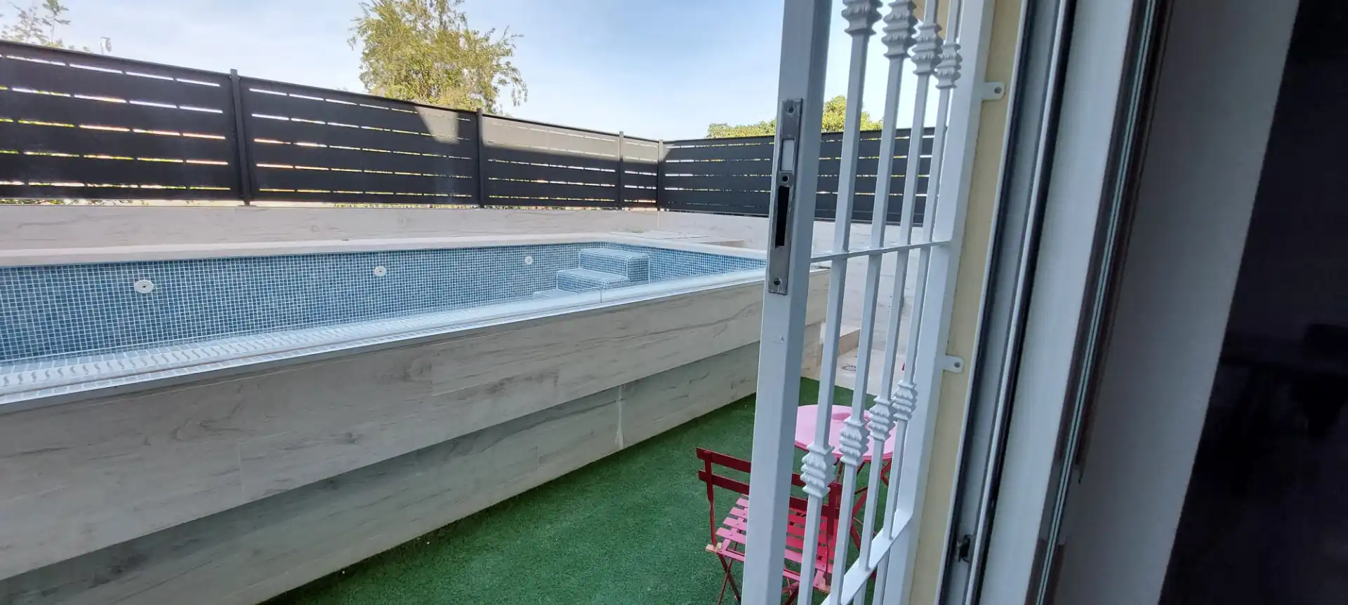 Piscina de Dúplex de alquiler en Murcia con Aire acondicionado, Jardín privado y Terraza