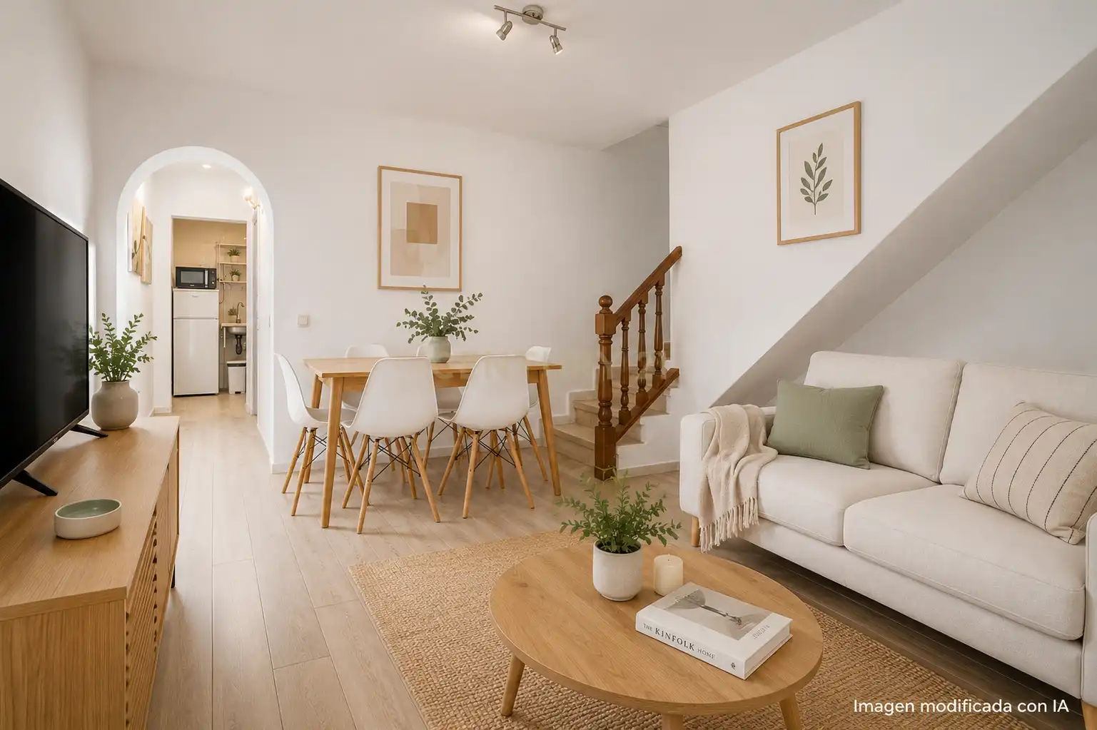 Sala d'estar de Casa adosada en venda en Mijas