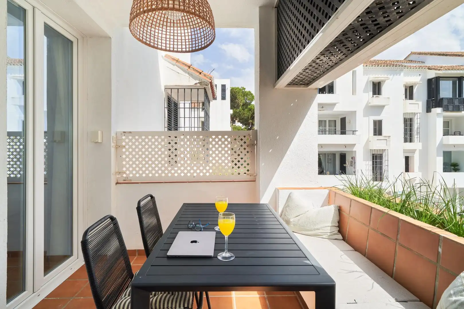 Terraza de Apartamento en venta en Marbella con Aire acondicionado, Jardín privado y Terraza