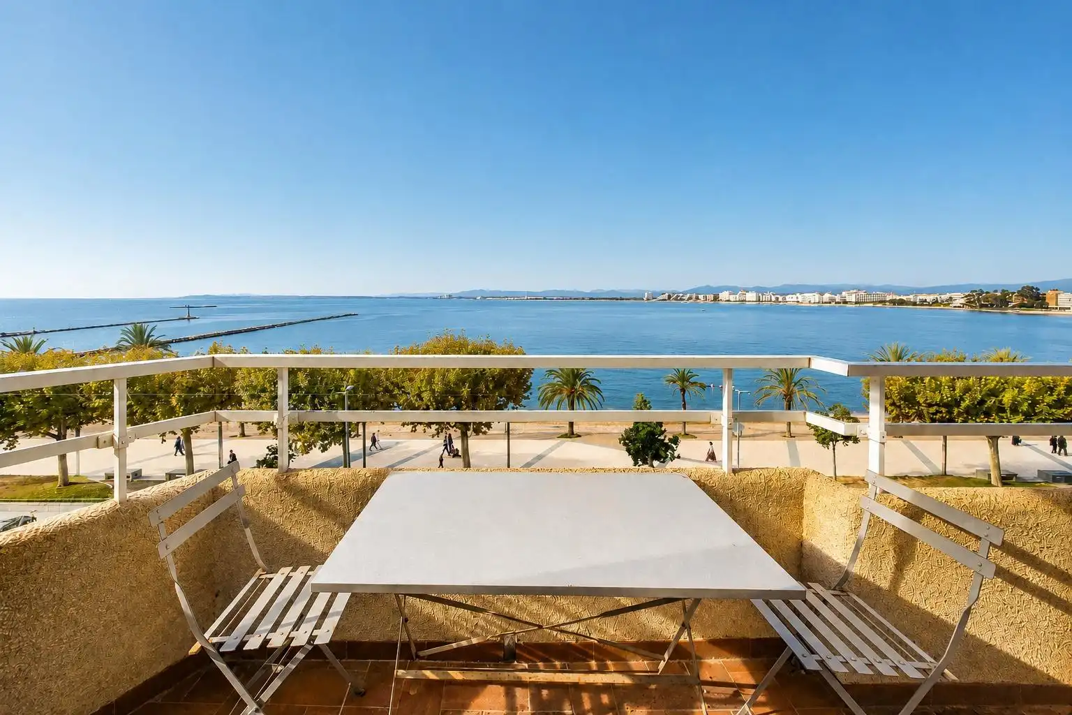 Terrasse von Wohnungen zur Miete in Roses mit Klimaanlage, Terrasse und Möbliert