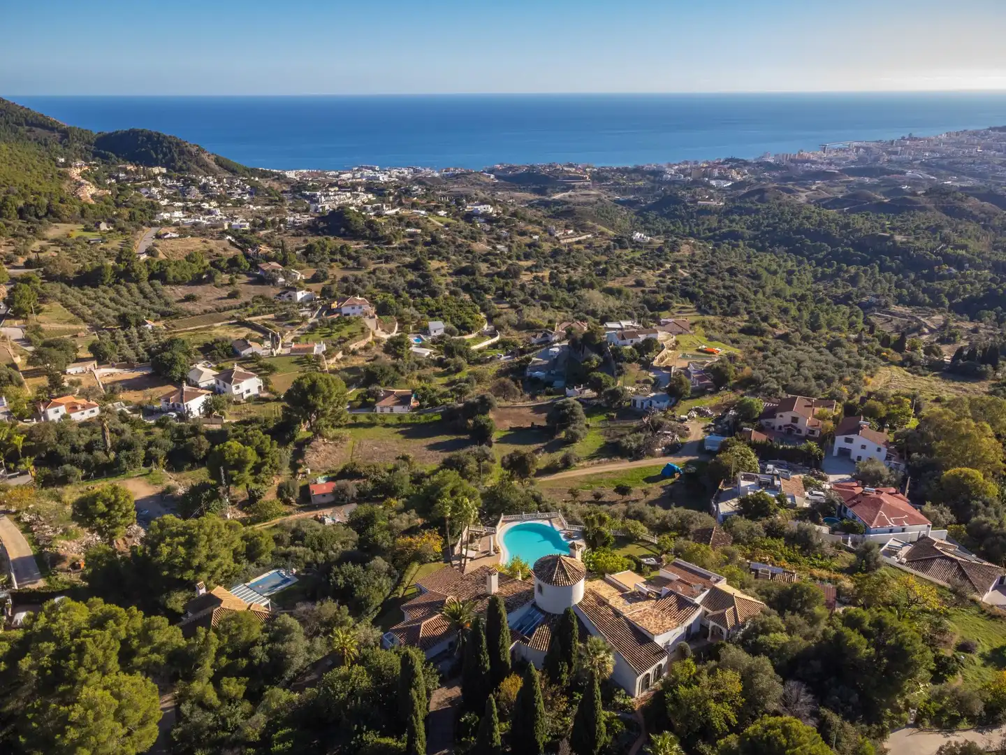Vista exterior de Casa o xalet en venda en Mijas amb Terrassa