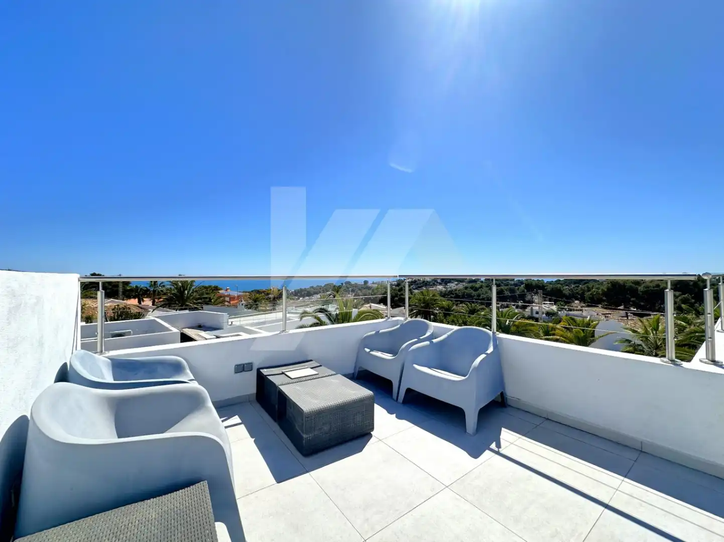 Terrassa de Casa o xalet en venda en Moraira amb Aire condicionat, Calefacció i Jardí privat