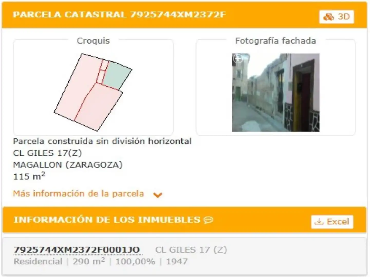 Vista exterior de Residencial en venta en Magallón